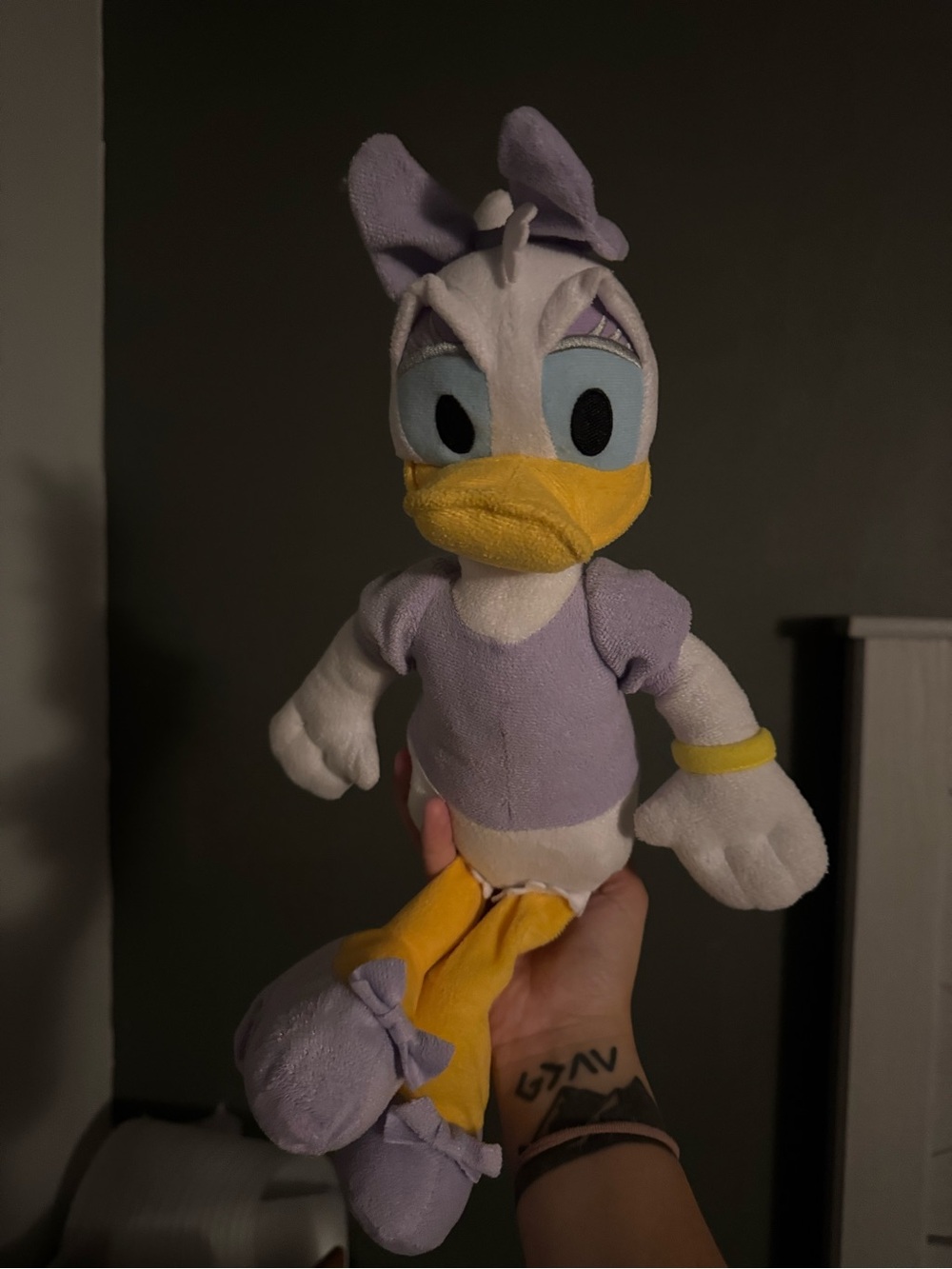 Daisy Duck Plush - Lavender & Yellow Soft Toy